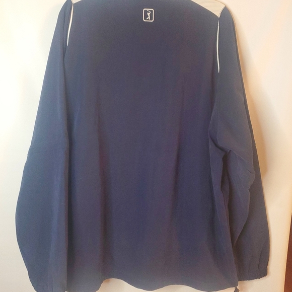 PGA Tour Sz XXL half zip men's navy, zip off sleeves mesh lining jacket - Picture 5 of 8